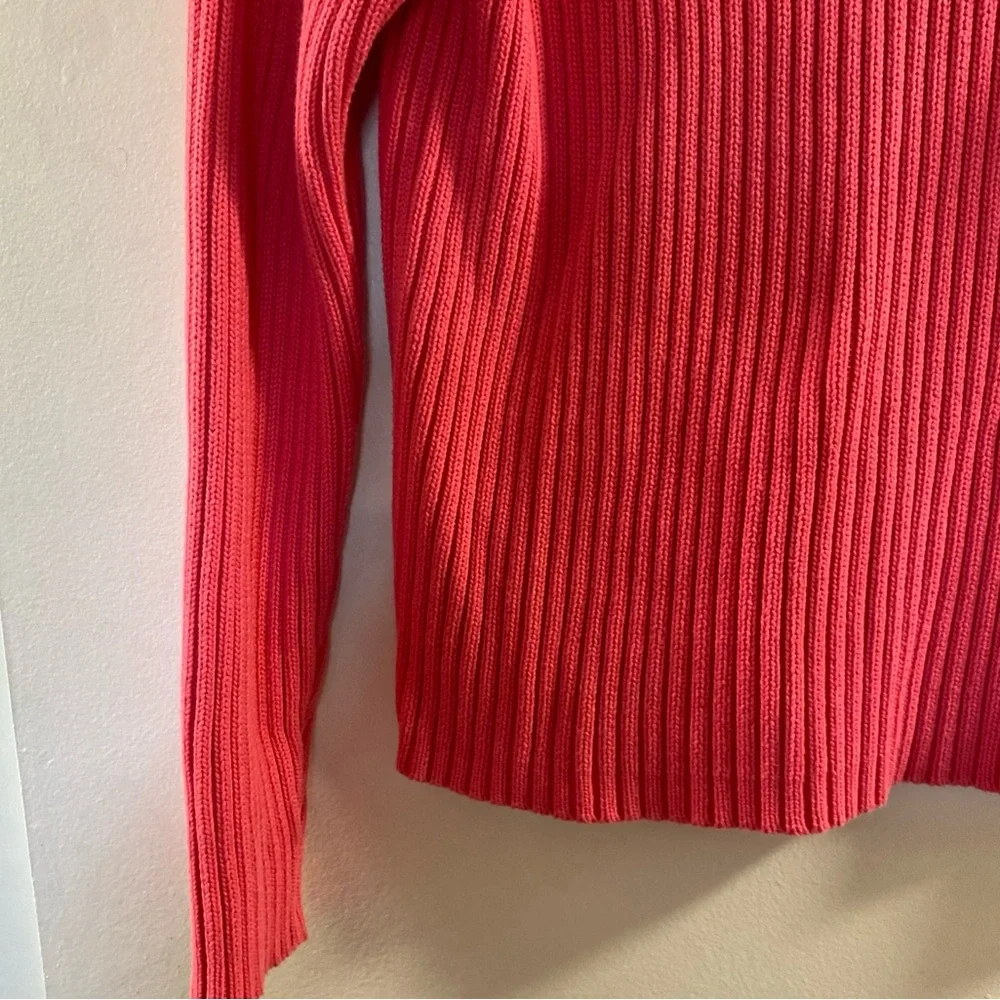 Charter‎ Club Women's Coral Ribbed Sweater